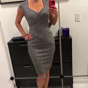 White House Black Market Tweed-print dress